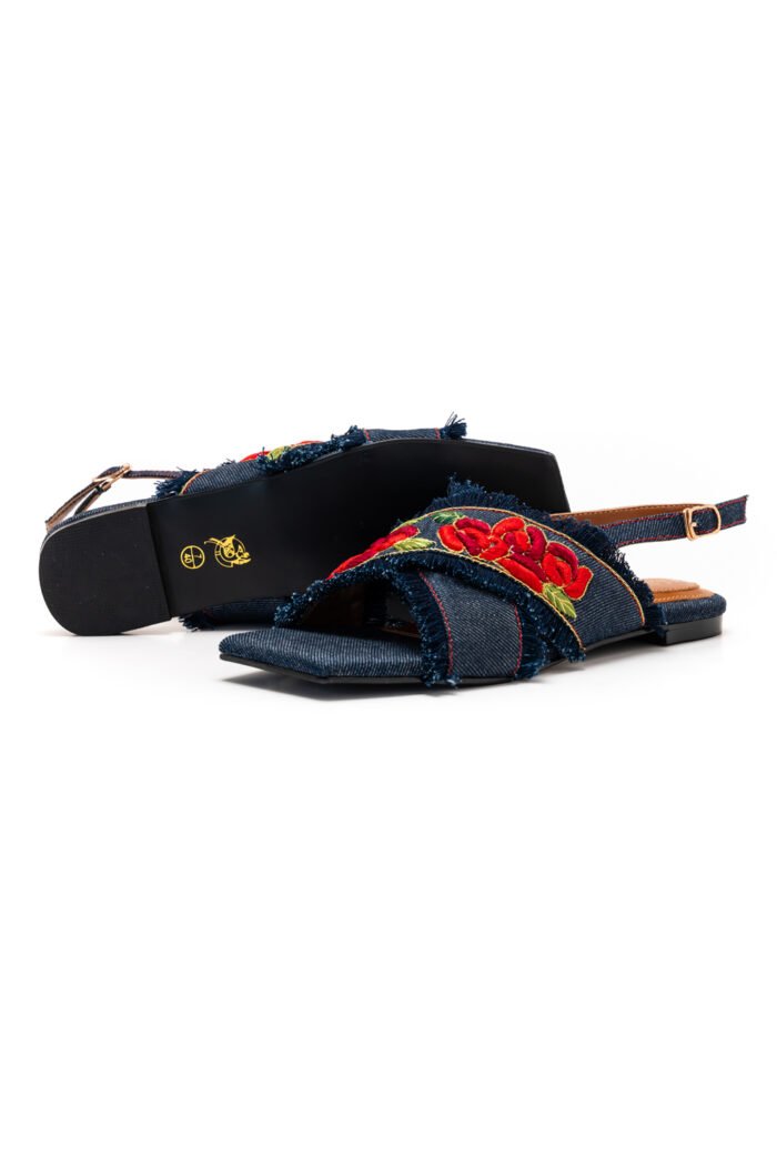 Ghuncha blue sandals
