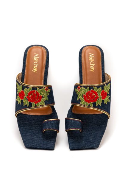 Guleena blue chapals