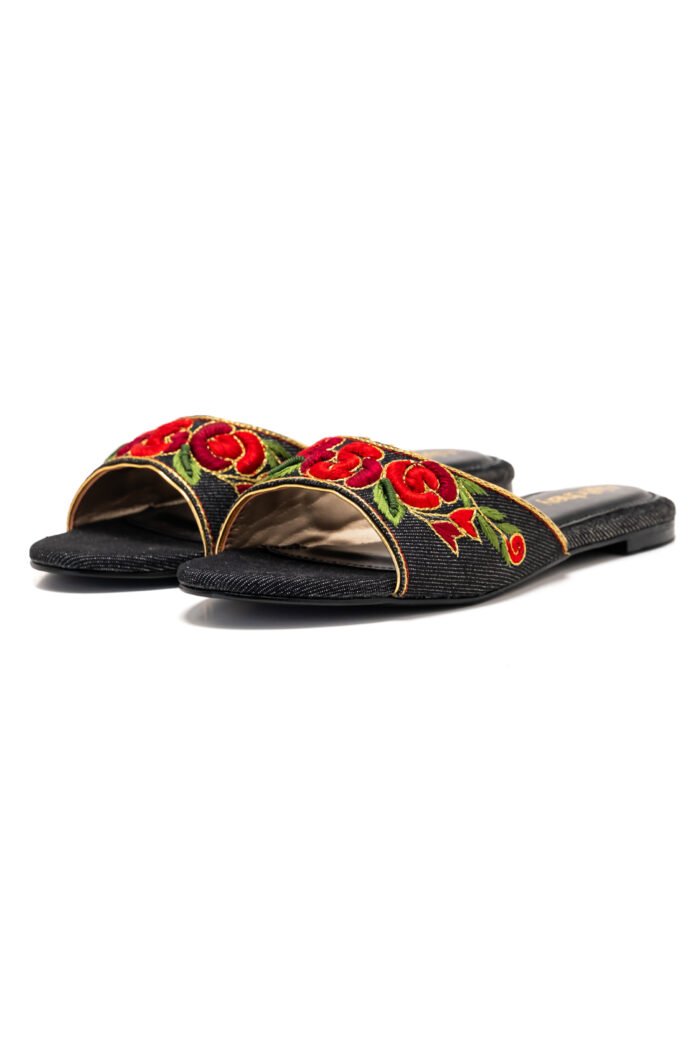 Gulono black slippers