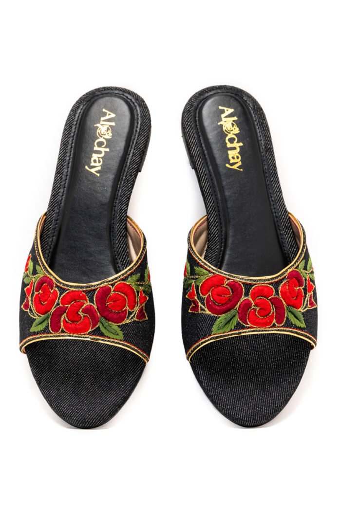 Gulono black slippers