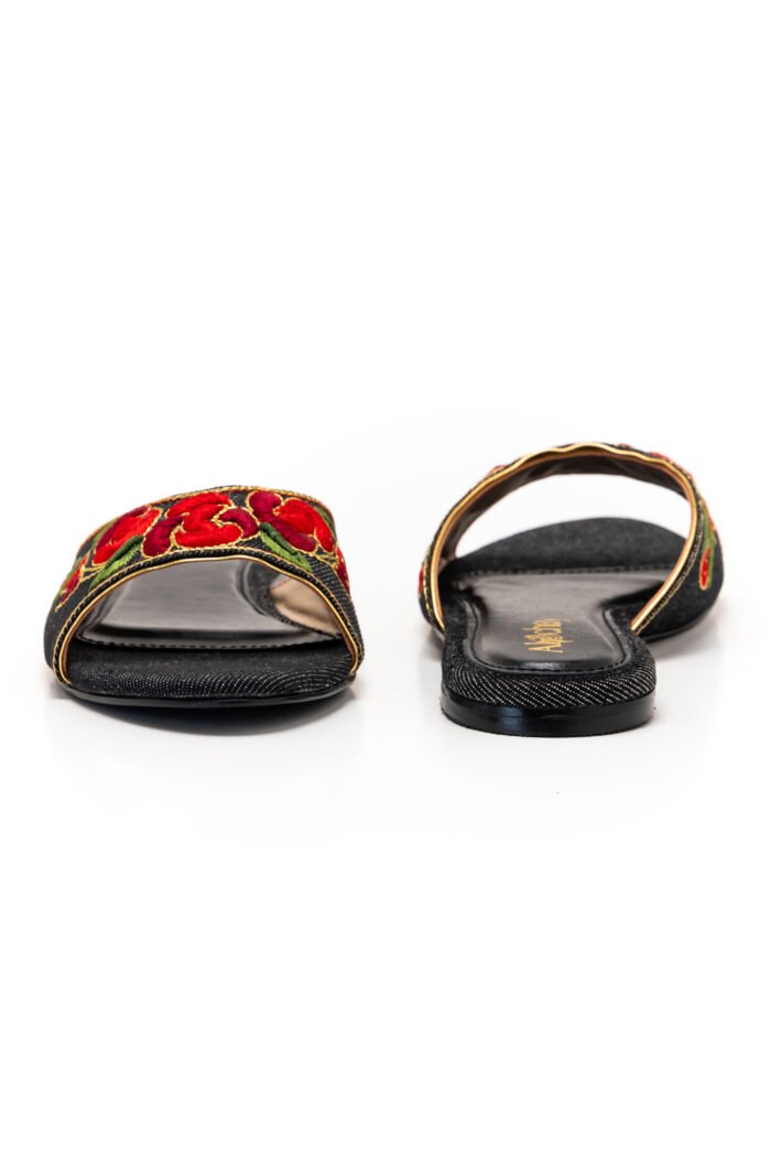 Gulono black slippers
