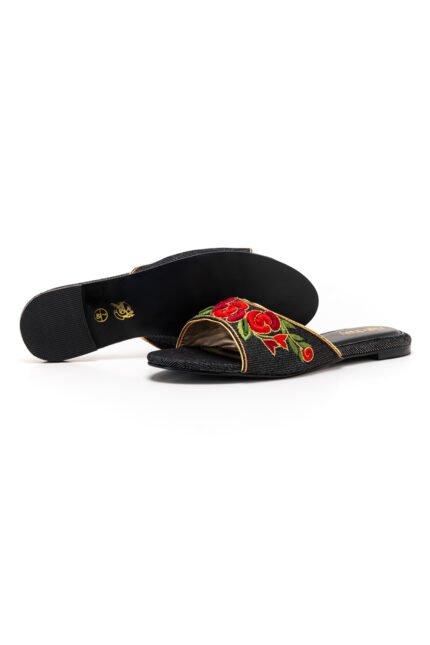 Gulono black slippers