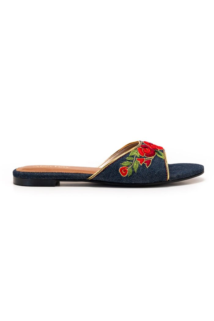 Gulono blue slippers