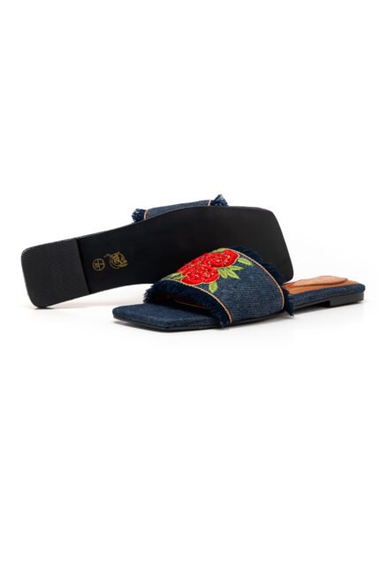 Guljan blue slippers
