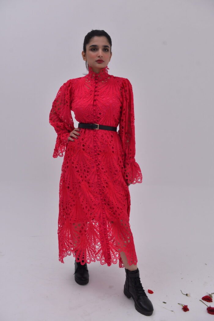 Niazmeena Red Dress
