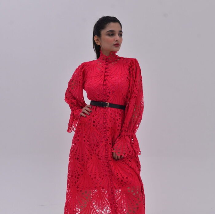 Niazmeena Red Dress