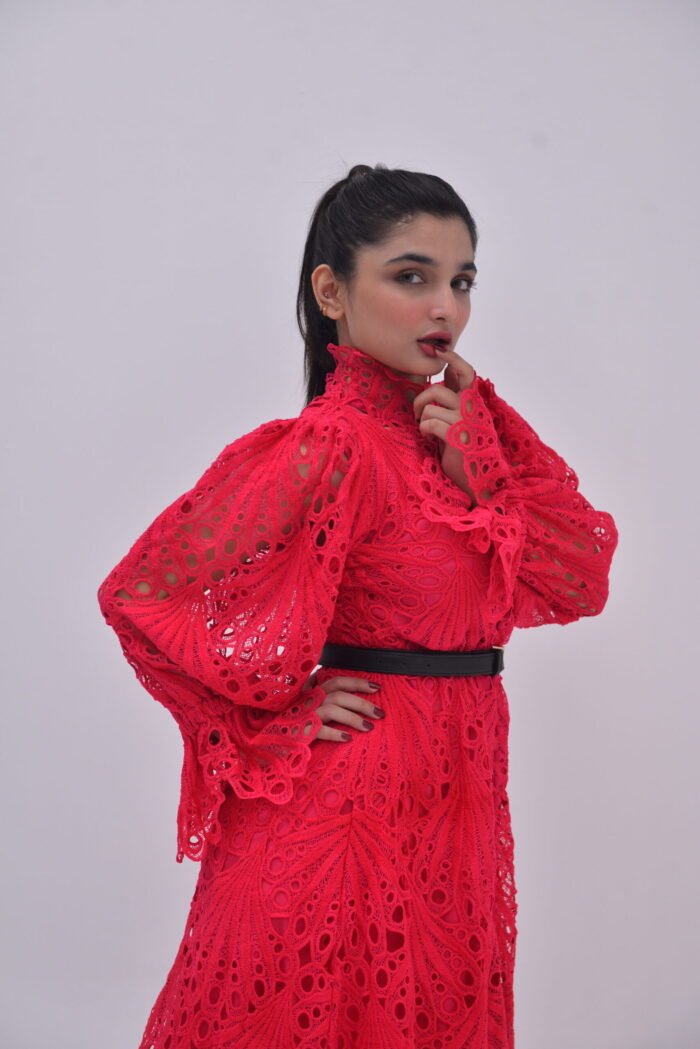 Niazmeena Red Dress
