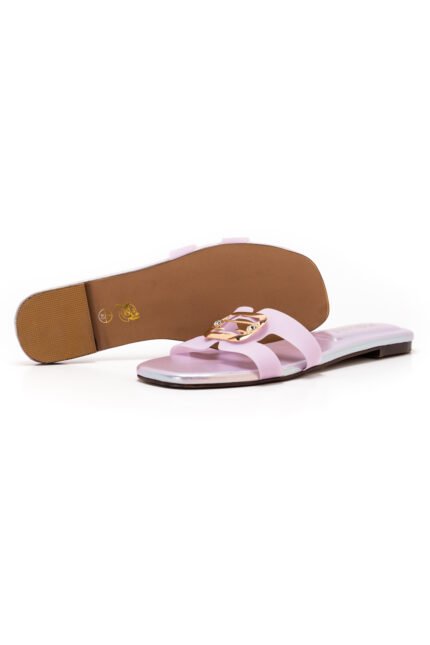 Frozen purple slippers
