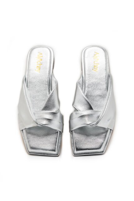 Sissy silver slippers