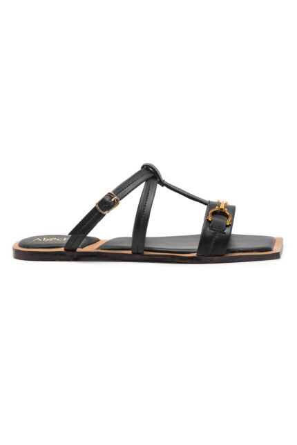 zara black slipper