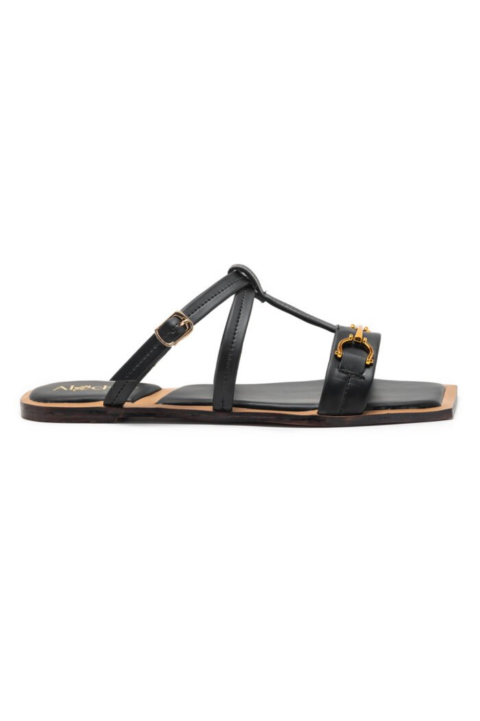 zara black slipper