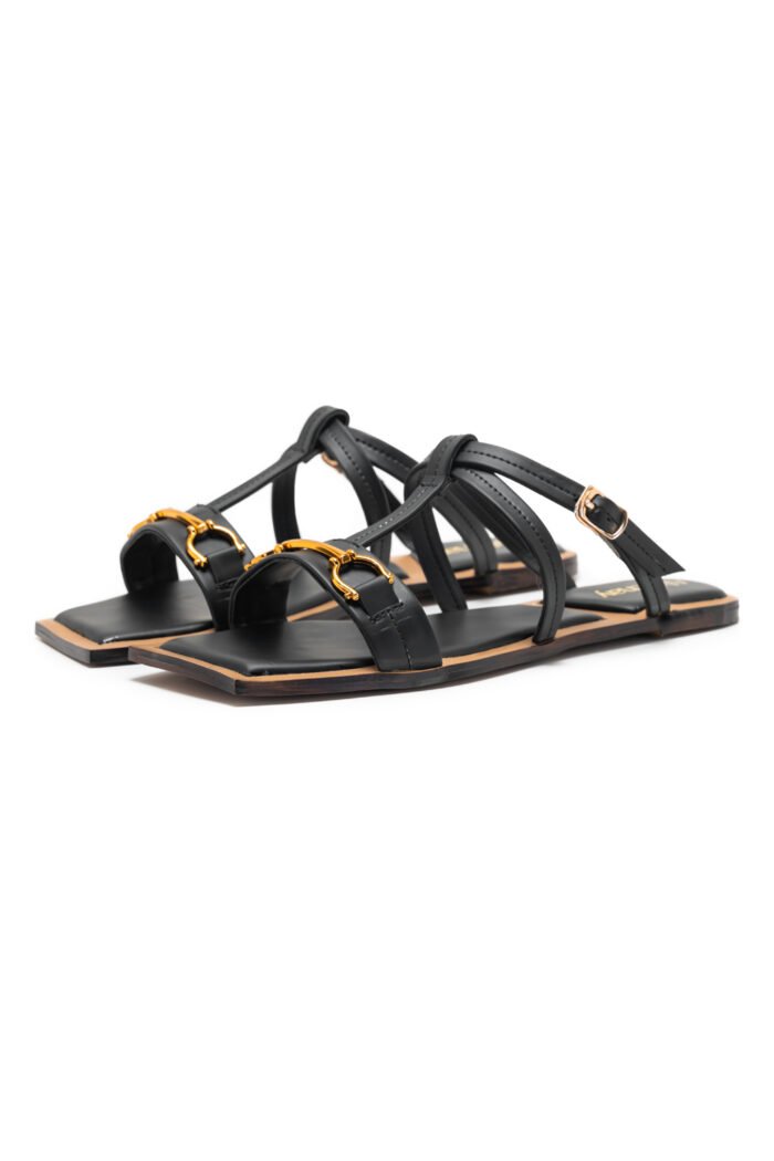 zara black slipper