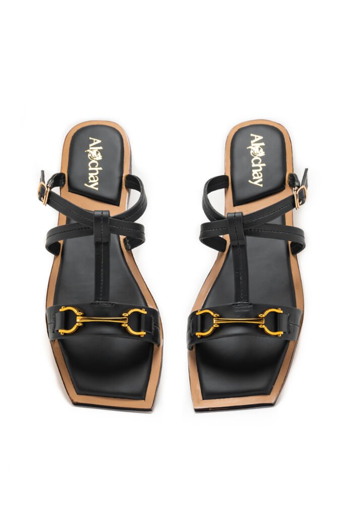 zara black slipper