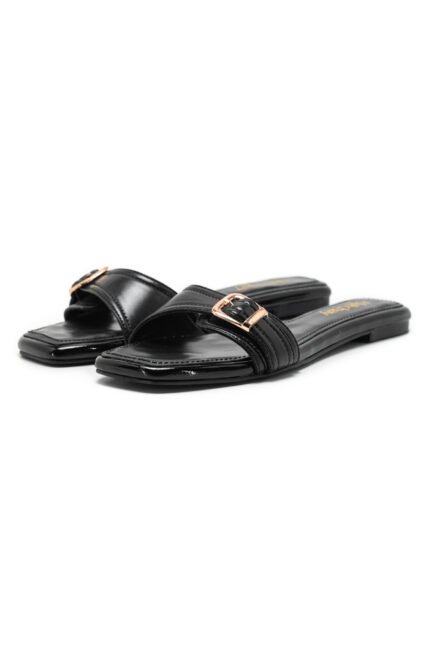 Moana black slippers3