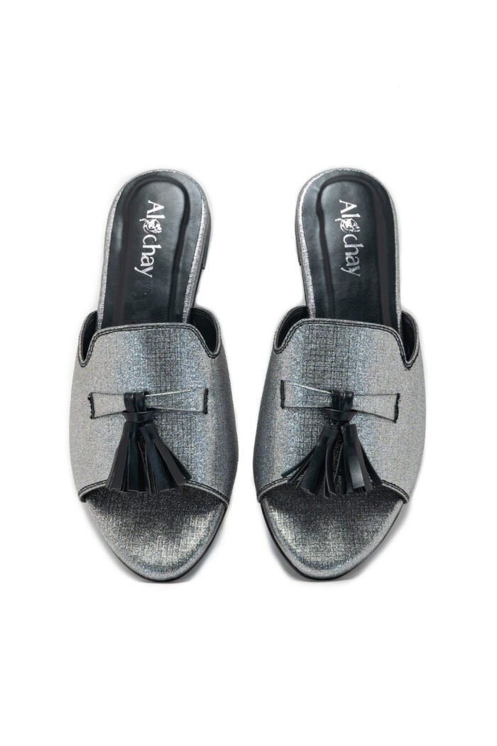 Moonlight black slippers