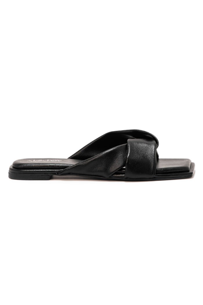 sissy black slippers