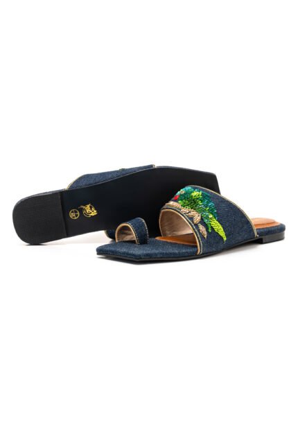 Baura green chappal