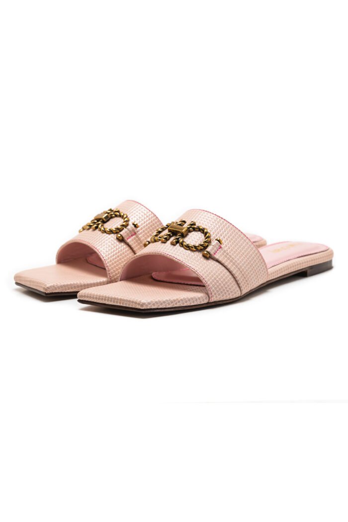 Crimson Glow pink slippers